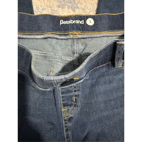 Betabrand jeans elastic waistband with belt loops size L - Picture 4 of 6